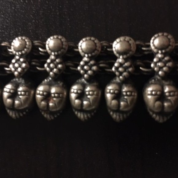 Vintage 90s Indian Lion Metalwork Anklet - Picture 4 of 5